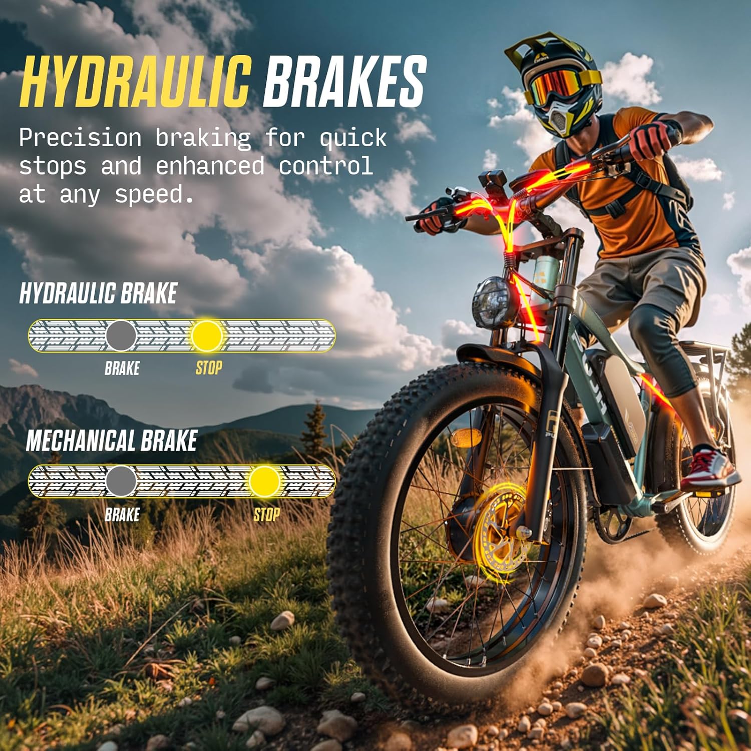 6000W Dual Motor Electric Bike, Ebikes for Adults Max 38-45MPH Up to 100 Miles Range, 60V 20Ah Removable Battery with 24/26" Fat Tire Electric Bicycles for Men Women, E-Bike for All Terrain PU2