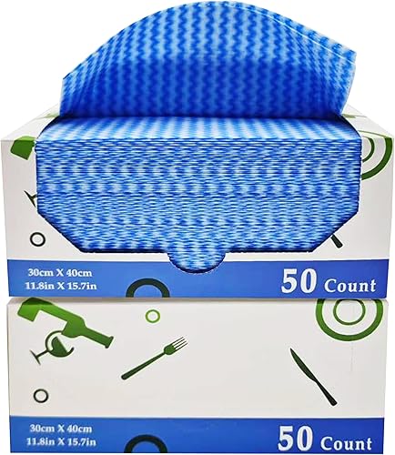 Paños reutilizables multiusos, toallitas resistentes para cocina, baño y automóvil (50 unidades (paquete de 2))