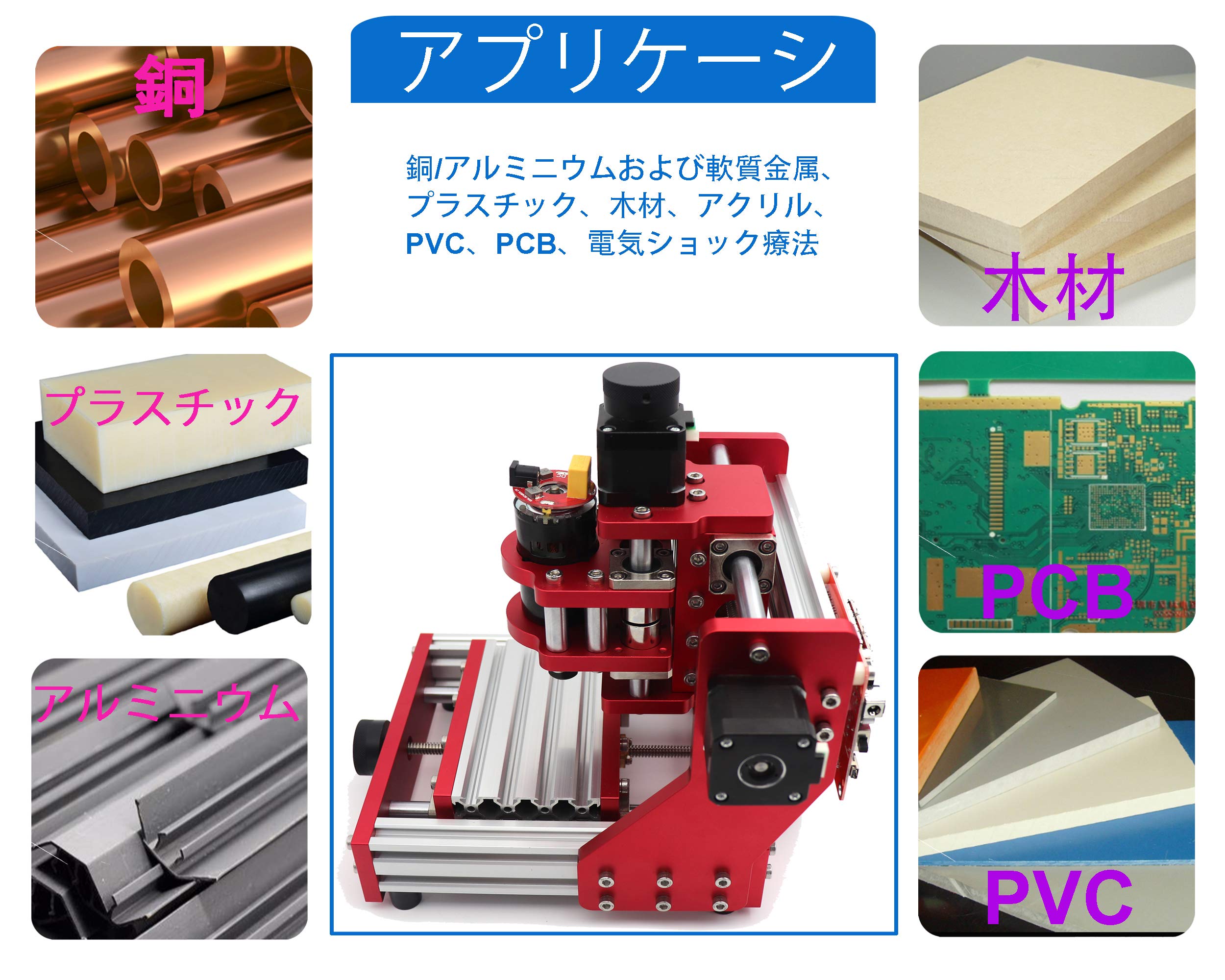 Amazon | RATTMMOTOR 組み合わせ金属加工CNCルータキット CNC 1310 3轴 