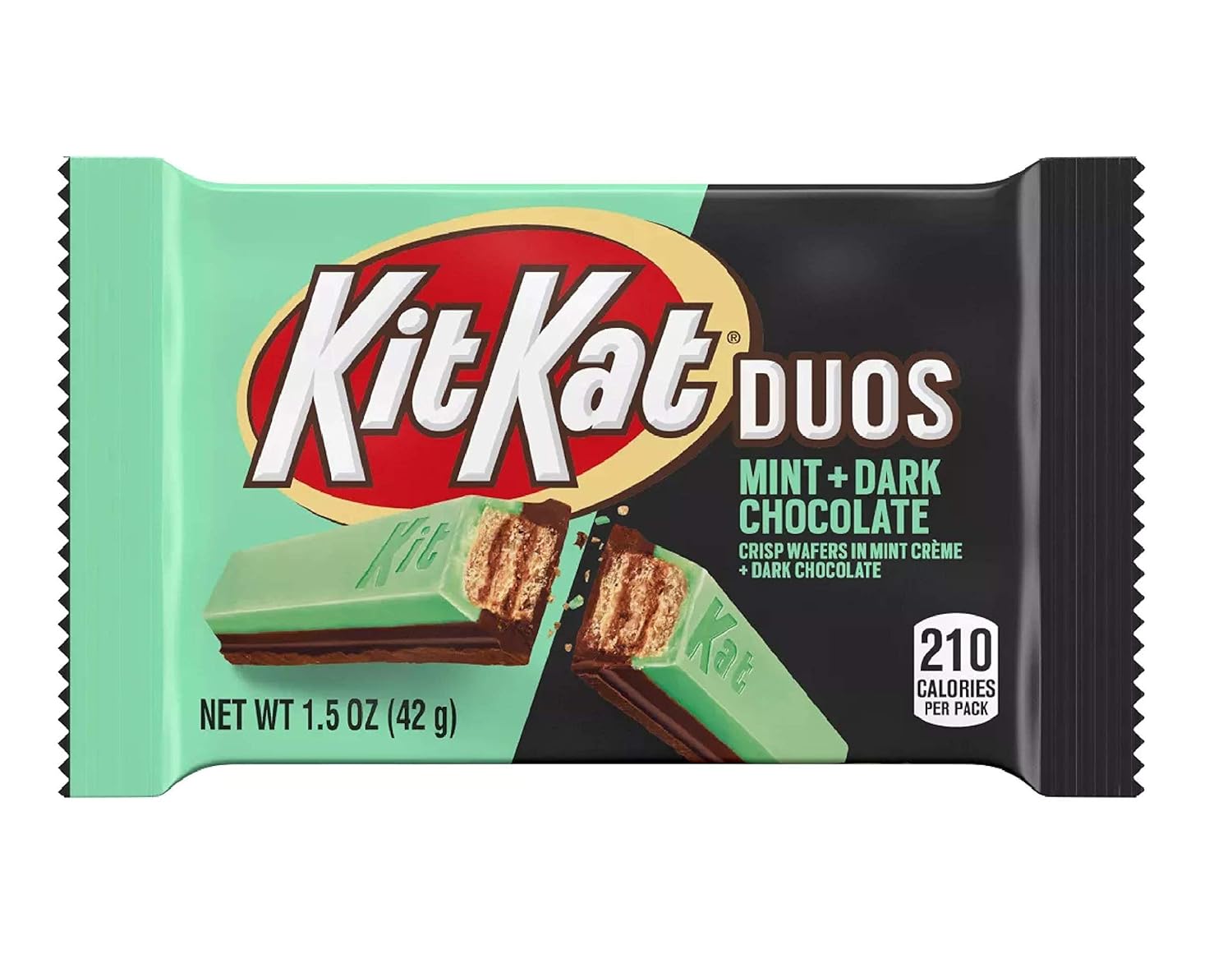 Hershey's KitKat 6 Bars Variety Assortment Mix Bundle Pack Chocolate Candy Singles - Milk - Dark- Mint - Mocha - Strawberry - Blueberry Muffin, 1.5 ounces