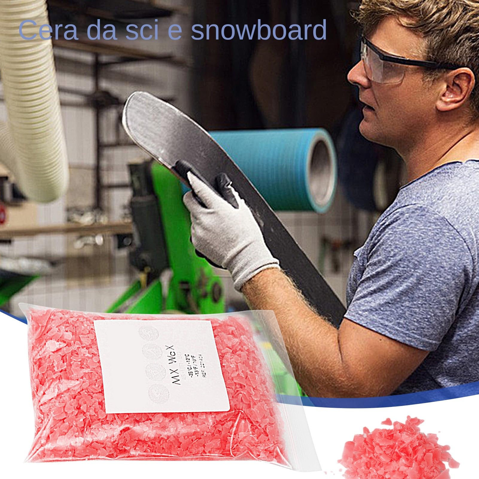Generico Pâte coulissante pour toutes les températures, 100 g, pour l'entretien du snowboard et du ski, pour le snowboard, les sentiers en plein air, les montagnes, les snowboarders, les skieurs