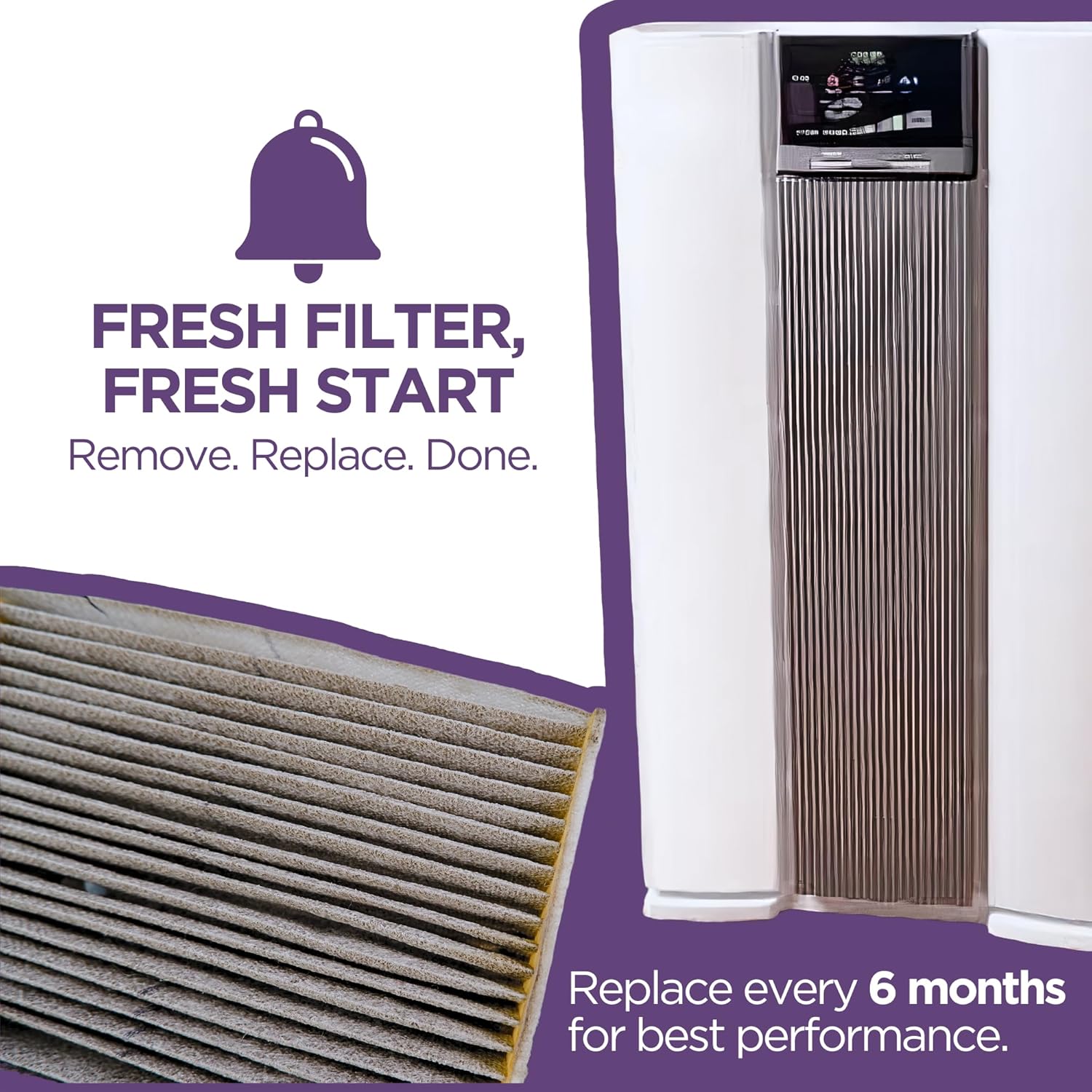 Air Wellness Power 5 Filter for Nikken Air Filter 1389, Compatible Replacement for KenkoAir Purifier, Multi-Layer Design for Fresh Indoor Environment, Durable & Easy to Replace