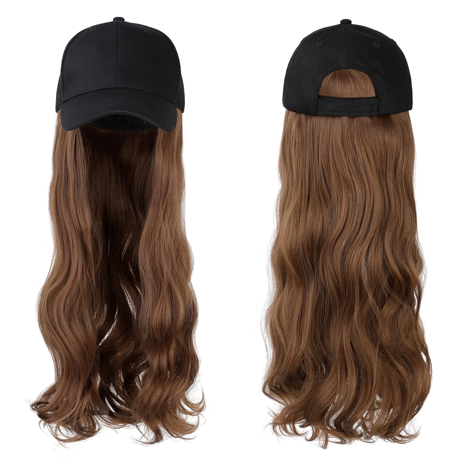 Baseball Cap with Synthetic Hair Hats 