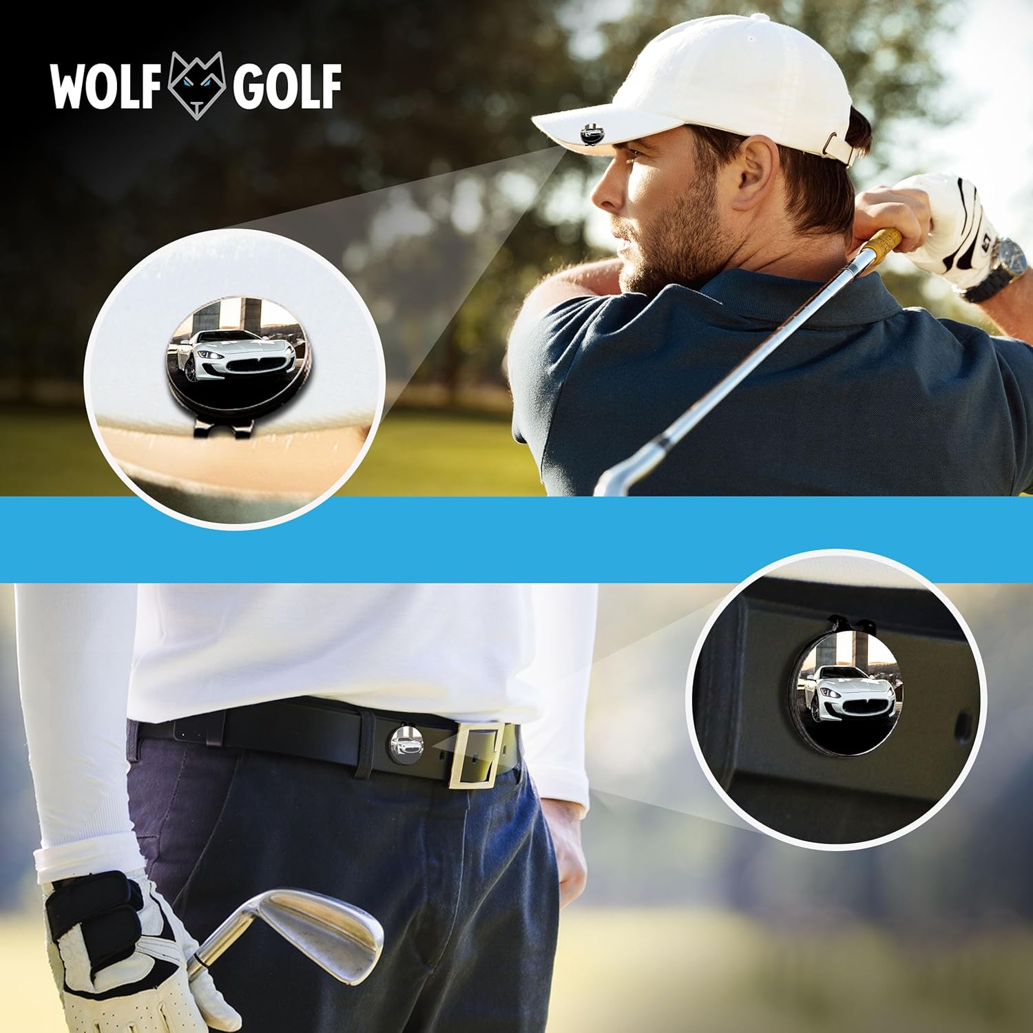 Personalized Golf Ball Marker Hat Clip - Golf Marker Magnetic Hat Clips - Golf Accessories for Men - Golf Gifts for Women - Magnet Golf Ball Marker Tool - Image 3