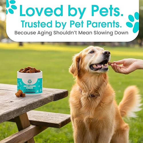 Miniatura 8 de Suplemento antienvejecimiento para perros  Masticables suaves para perros mayores con apoyo NAD+ de ribósido de nicotinamida, omega-3, aminoácidos,