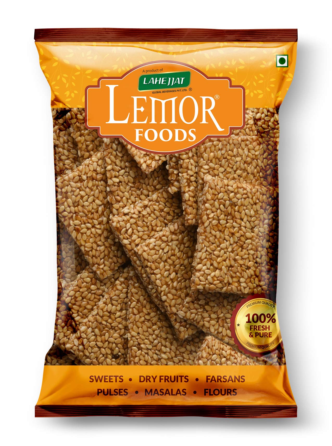 Lemor Winter Special Jaggery (Gud) White Till Chikki 400 Gms तिल पट्टी Til Patti Chikki (2 Packets of 200 Gms Each) | Just Like Home Made Chikki (Crispy & Crunchy) | Punjabi Gur Till (Seesam Seeds) Chikki (B08R445FBM) Amazon Price History, Amazon Price Tracker