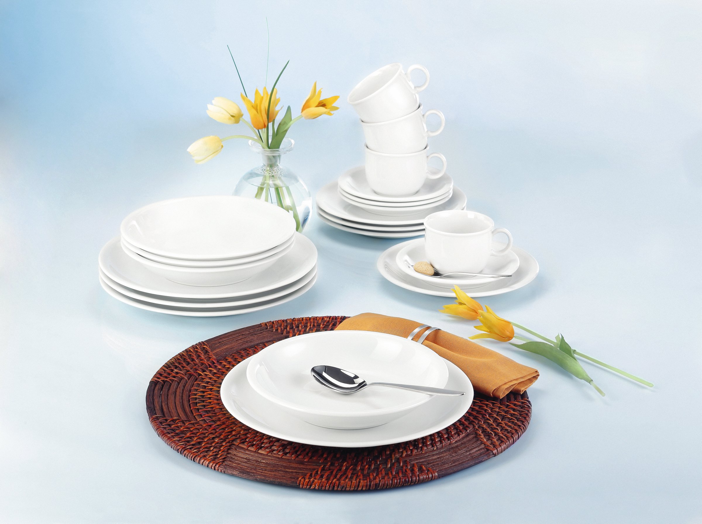 Müslischale 12,5 cm 6 Stück Compact weiss uni 00007 von Seltmann Weiden
