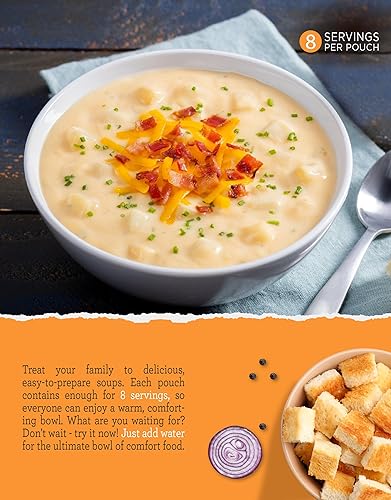 Miniatura 4 de READYWISE - Cocina simple, Muestra de sopa, paquete variado, 8 porciones por bolsa, mezcla de sopa, tamaño familiar, MRE, opciones sin gluten,
