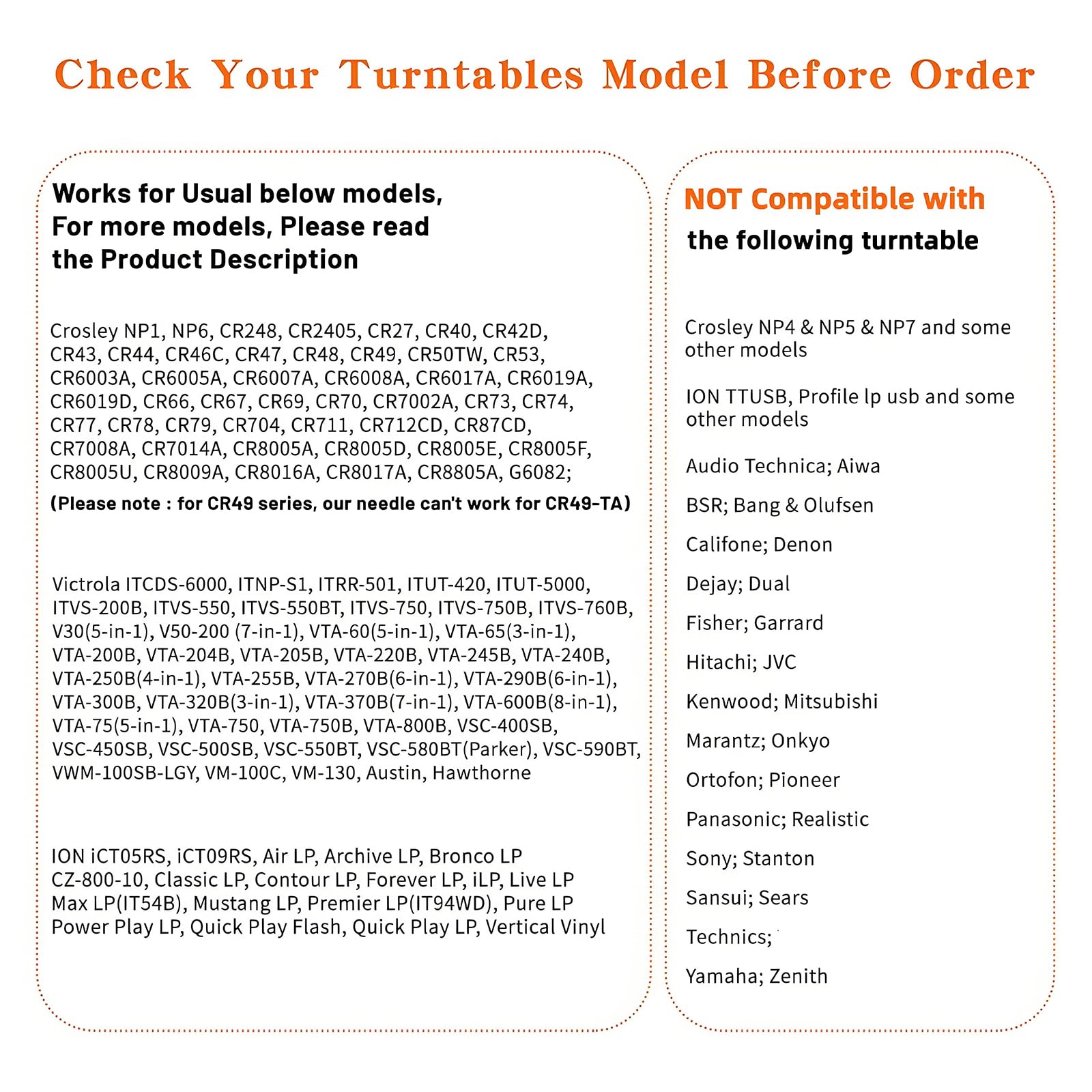 banpa Turntable Cartridge Replacement BP2ATC - with Two Side Red and Blue Diamond Tip for Vinyl LP/78 RPM Record Player - Image 2