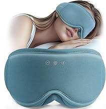 MUSICOZY Sleep Mask Headphones | 100% Blackout 3D Organic Bamboo Cotton Eye Mask for Travel & Restful Sleep,Shift Work | Bluetooth 5.4 Sleep Headphone Cool Gadgets Gift for Men & Women!