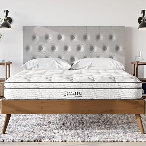 Modway Jenna - ColchĂłn King de muelles interiores (8 pulgadas), Tela, Blanco Modway Jenna - ColchĂłn King de muelles interiores (8 pulgadas), Tela, Blanco