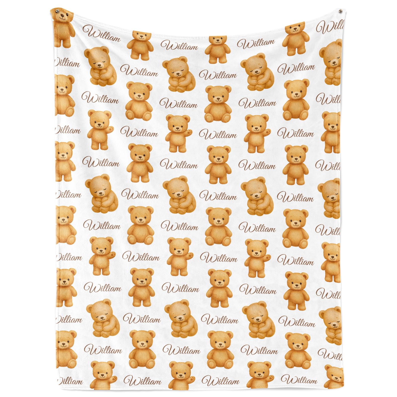Personalized Baby Blanket with Name, Custom Baby Blankets for Girls Boys