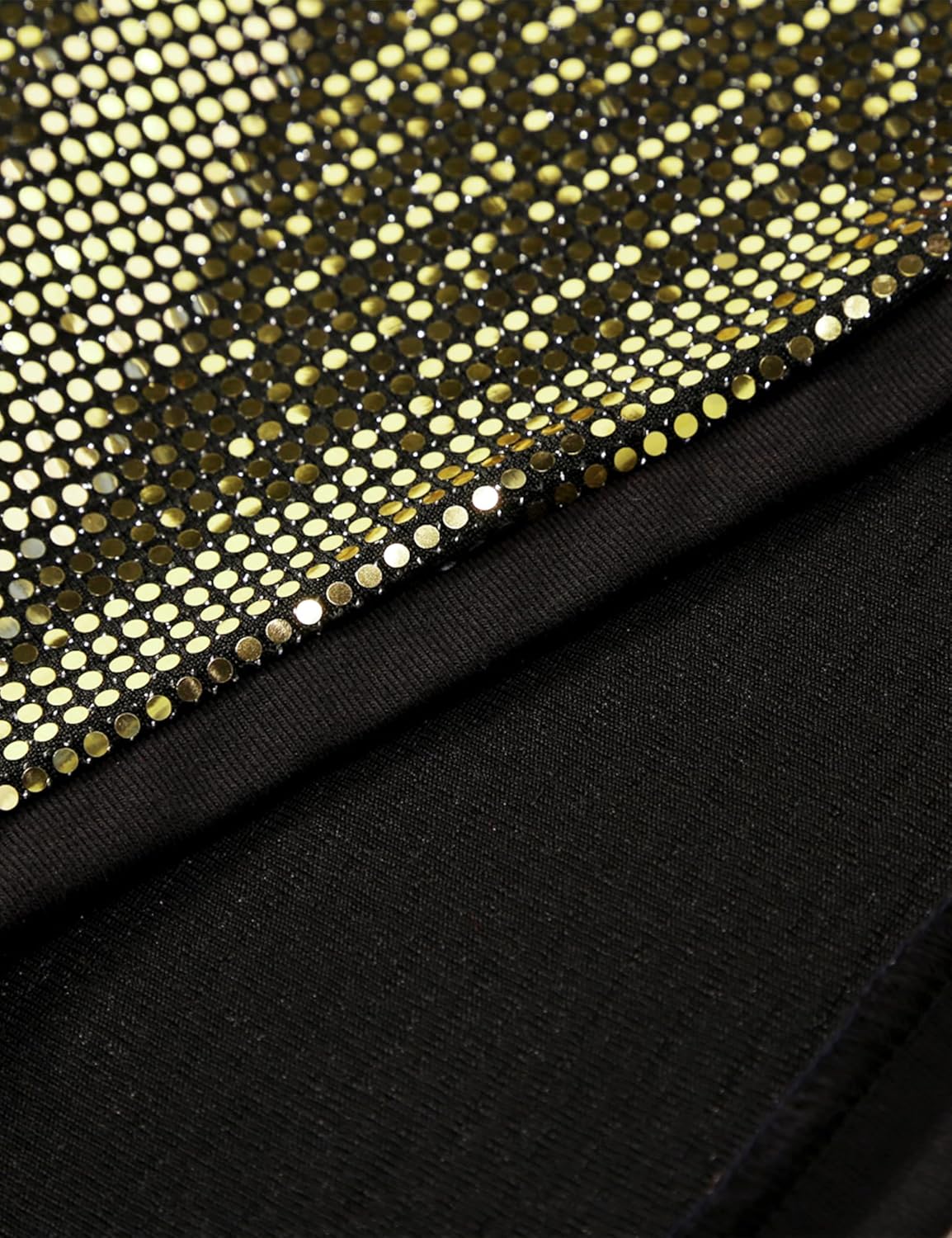 ZEROYAA Men's 70s Sequin Tank Top Shiny Disco Metallic Sleeveless Shirt - Image 5