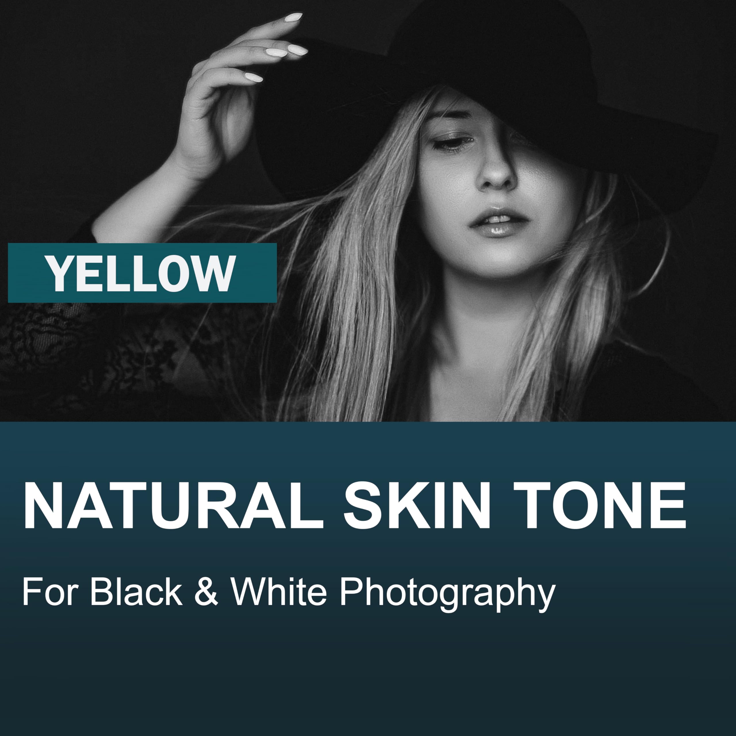 MaD Camera - Filtre de Correction Jaune 58 mm - Réduit l'éblouissement et améliore Le Contraste - Filtre d'objectif d'appareil Photo Premium pour Reflex numériques