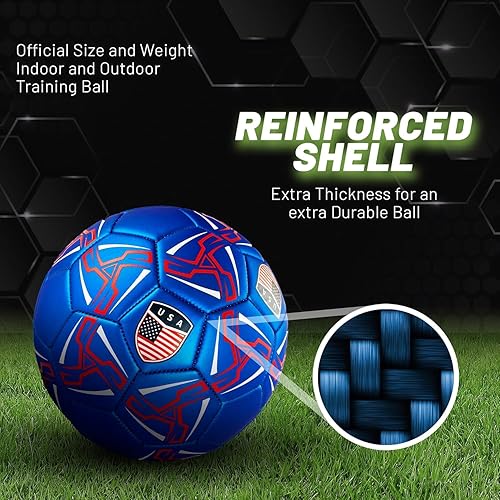 Miniatura 3 de Western Star Soccer Ball USA - Official Match Grade Soccer Balls - Youth & Adult - Attractive and Durable Design - Performance