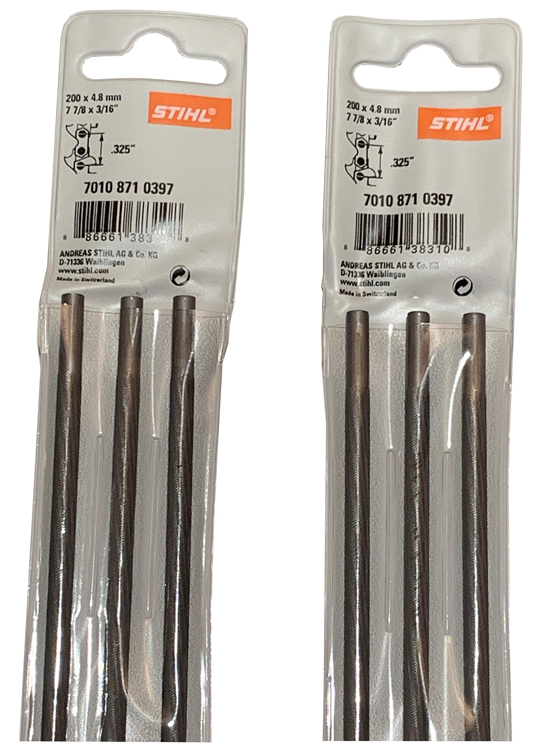 I pack of 3 Genuine 3/16 Genuine Stihl Chainsaw Files 5605 773 4803 Home & Garden Yard, Garden