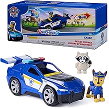 Search &amp; Rescue, Chase Rescue Cruiser Vehicle with 2 Figures, Police Car Toy with Pull-Back Action, Kids Toys for Boys &amp; Girls Ages 3+