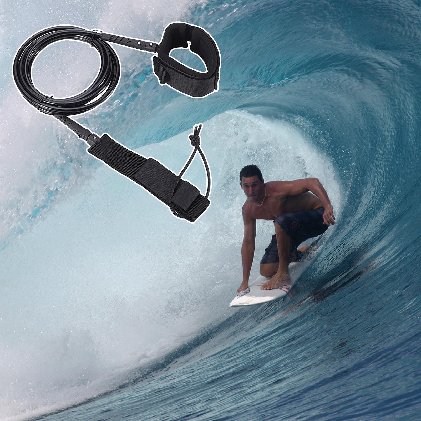 Correa De Tabla De Pádel - Correa De Tabla De Pádel, Accesorios De Tabla De Pádel Cuerda De Pie De Tabla De Surf | Piezas De Repuesto para Tableros De Pádel, Correas Rectas