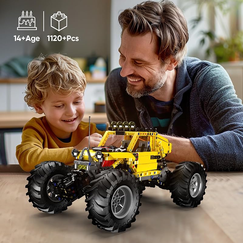 Mould King 18021 Technic Terepjáró Építőkészlet APP Távirányítóval, 4x4 RC Buggy Motorokkal Felnőtteknek (1120 db)