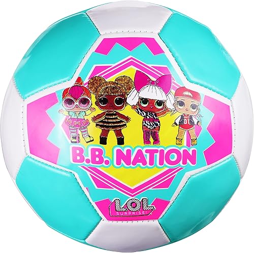 Capelli Sport LOL Surprise! Balón de fútbol tamaño 3, BB Nation con licencia oficial de fútbol para niños y niñas, multicolor