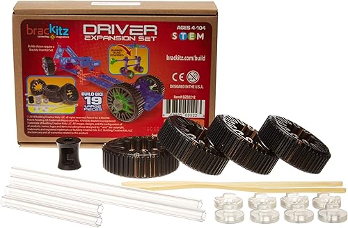 Brackitz Juego de expansión de piezas de conductor juguetes de construcción de vehículos para niños  Juego de construcción educativo STEM  Edades 4