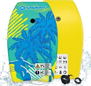 Schildkröt Bodyboard M | Leichtes Schwimmbrett mit hohem Auftrieb und Fangriemen | 68 x 43 cm | perfektes Surfbrett für Surf-Anfänger und sommerlichen Wasserspaß | max. Nutzergewicht: 60 kg