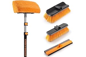 20 ft Extendable House Cleaning Brush Set: Effortless Exterior Cleaning