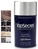 Vista 10 de Top Secret Aplicador de fibras de construcción para engrosar el cabello incluido, relleno de cabello natural e indetectable para hombres y mujeres