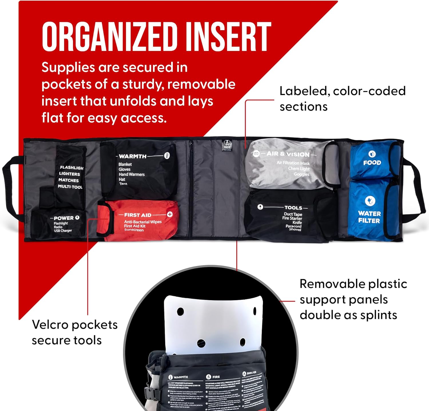 Uncharted Supply Co. Seventy2 Survival System – 72-Hour Emergency Go Bag with Gear for Home, Car, Evacuations, Power Outages & Natural Disasters