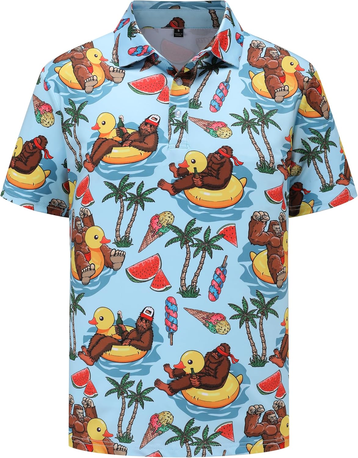 Men's Golf Polo Shirts Short Sleeve Performance Moisture Wicking Quick Dry Golf Polo Shirts for Men - Image 2