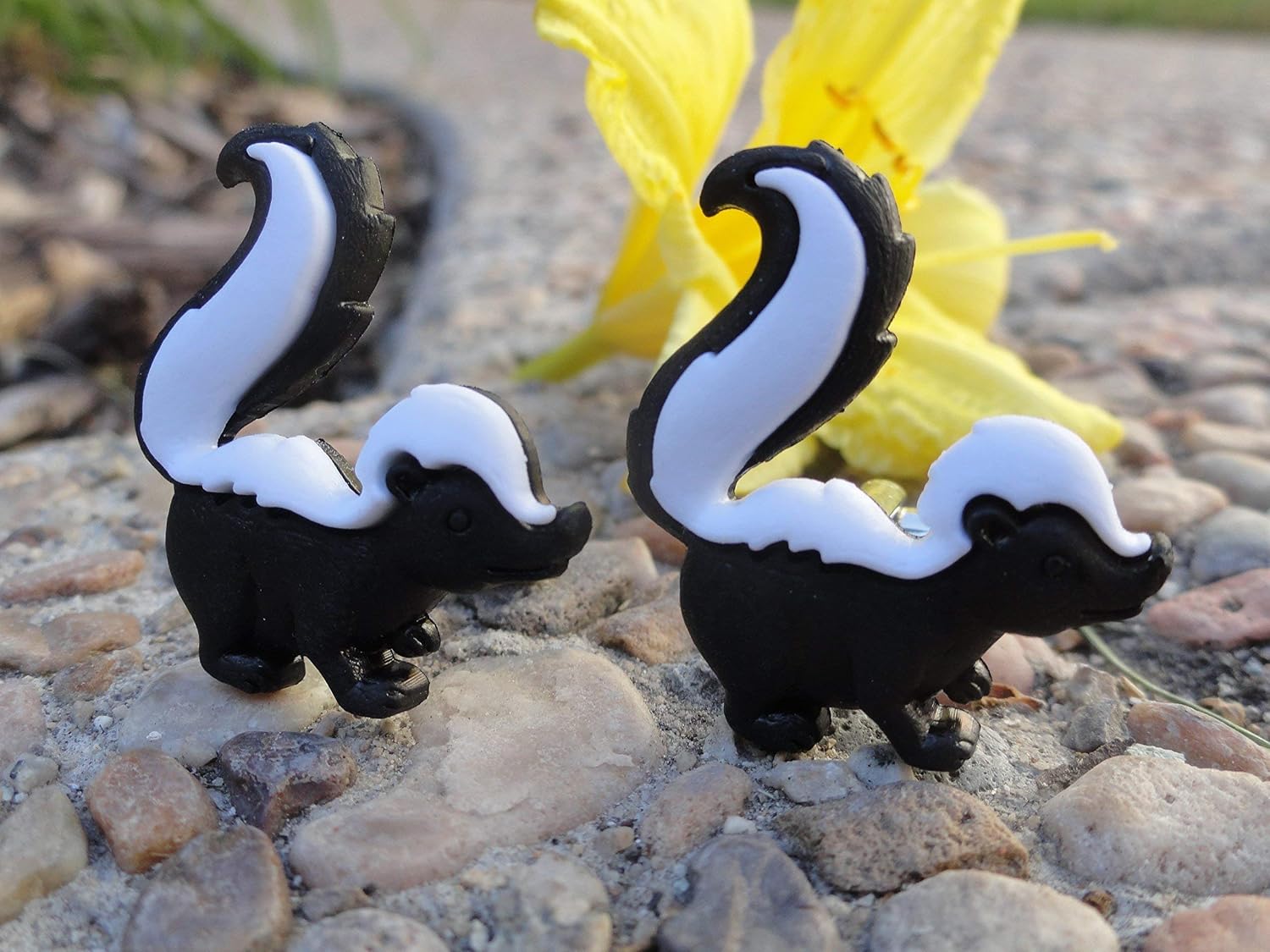 Skunk Cufflinks, Lapel Pins, Tie Bars, Earrings, Jewelry and Accessories