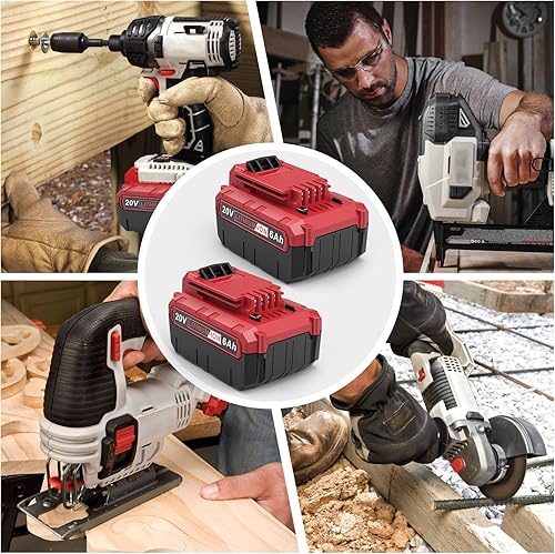 Miniatura 5 de Fancy Buying 6.0Ah 20 voltios PCC685L batería de repuesto para cable de Porter PCC685L PCC680L PCC682L Batería de herramientas eléctricas