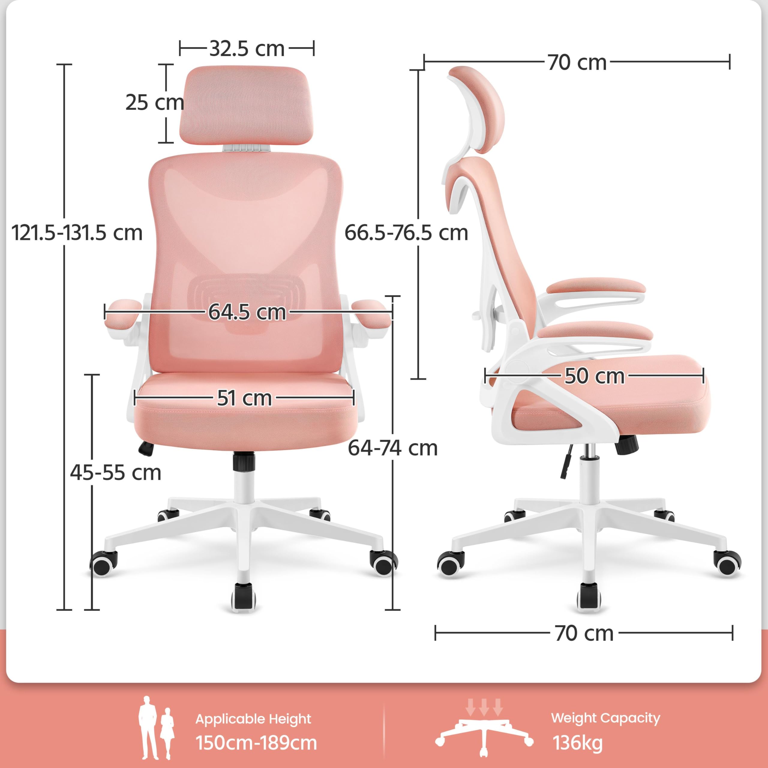 Yaheetech Bürostuhl Ergonomisch – Bild 4
