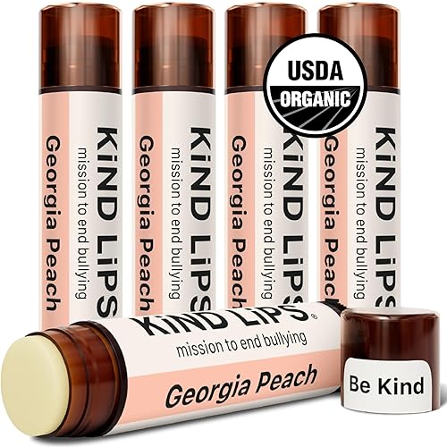 Kind Lips Bálsamo labial, hidratante nutritivo y calmante para labios secos agrietados, fabricado en Estados Unidos con ingredientes orgánicos 100%