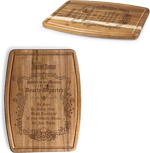 Vista 38 de PICNIC TIME Disney Princess The Little Mermaid - Tabla de cortar de acacia ovalada, tabla de servir, tabla de embutidos (madera de acacia)