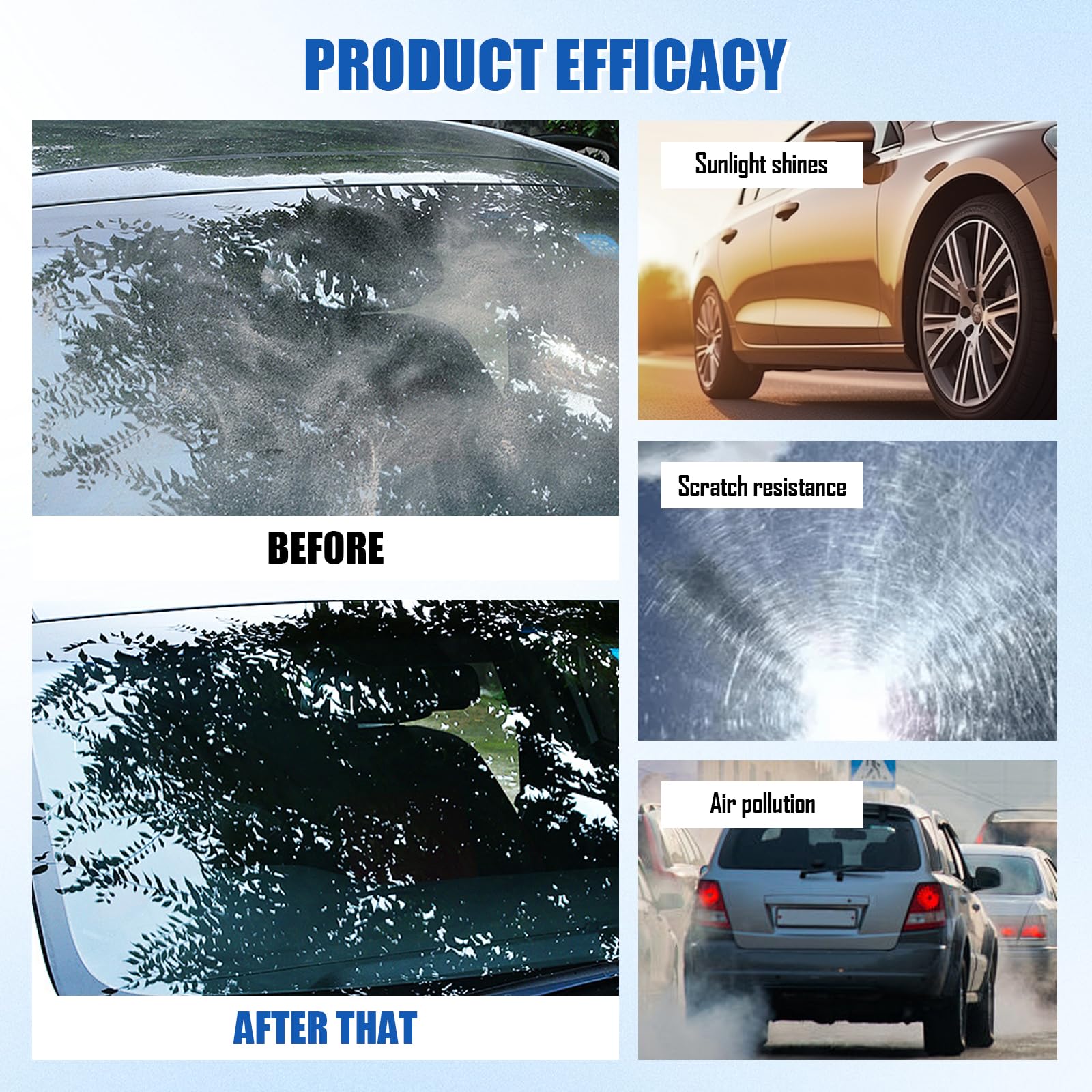 Quick Effect Coating Agent for Car,Sopami Spray Auto Spray Rinnovo Rivestimento Multifunzionale 3 in 1 Spray per Rivestimento Auto ad Alta Protezione, Ripara Graffi e segni di Usura