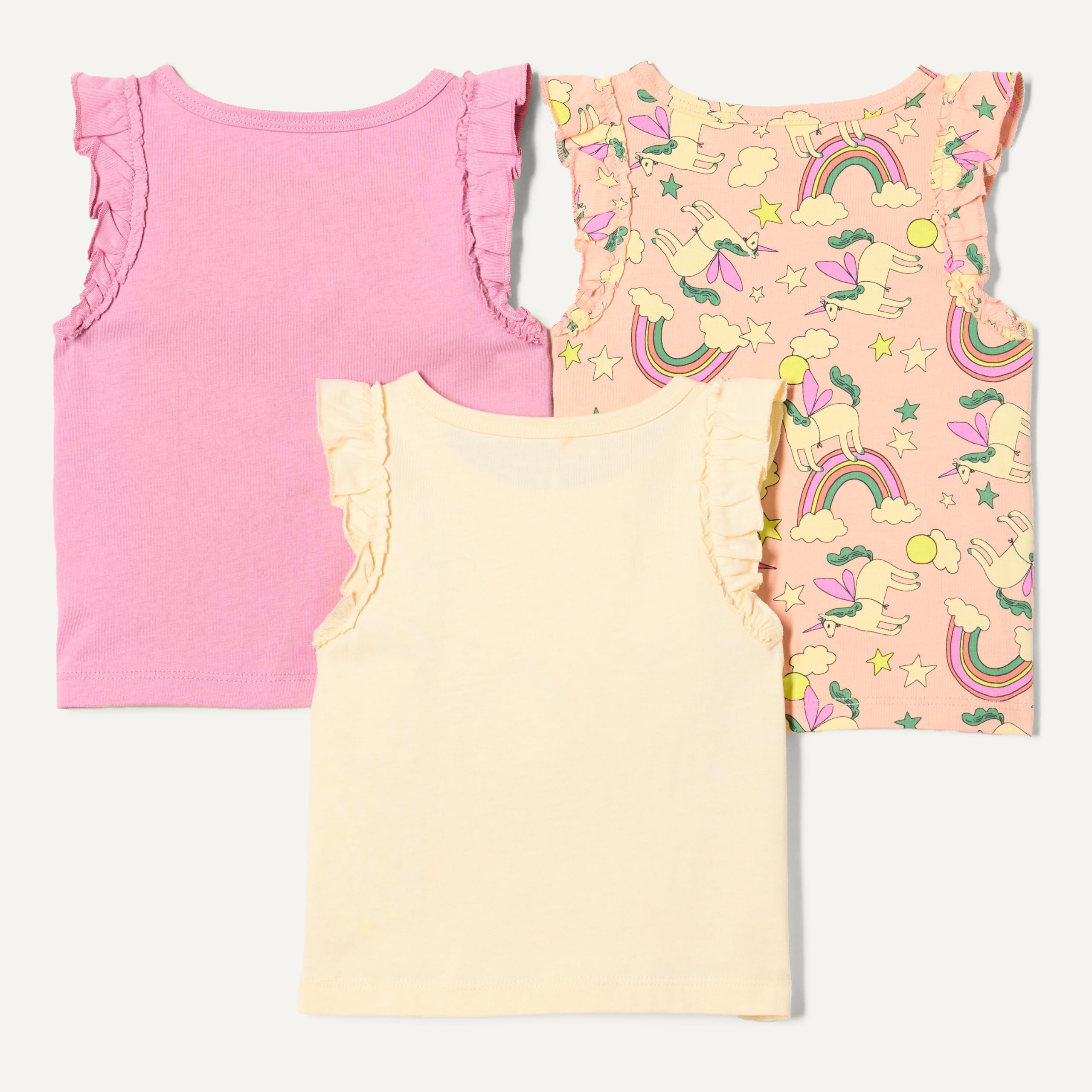 Amazon Essentials Niñas Camisetas de Tirantes con Volantes