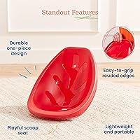 Vista 49 de ECR4Kids Leaf Asiento de suelo, silla mecedora, morado, 6 piezas