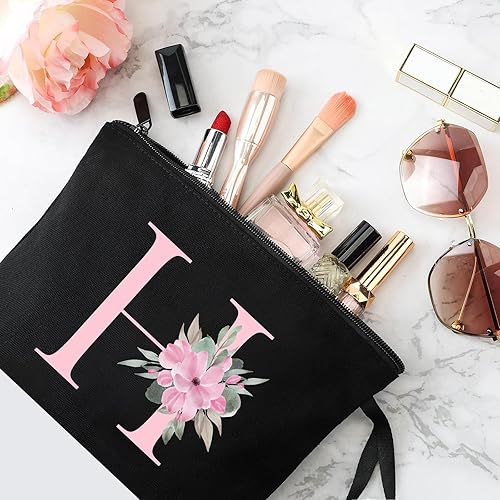 Vista 445 de Vavabox A-Z - Bolsa de maquillaje personalizada, regalos de cumpleaños para mujeres y madres, regalos para mejores amigas, bolsa de cosméticos