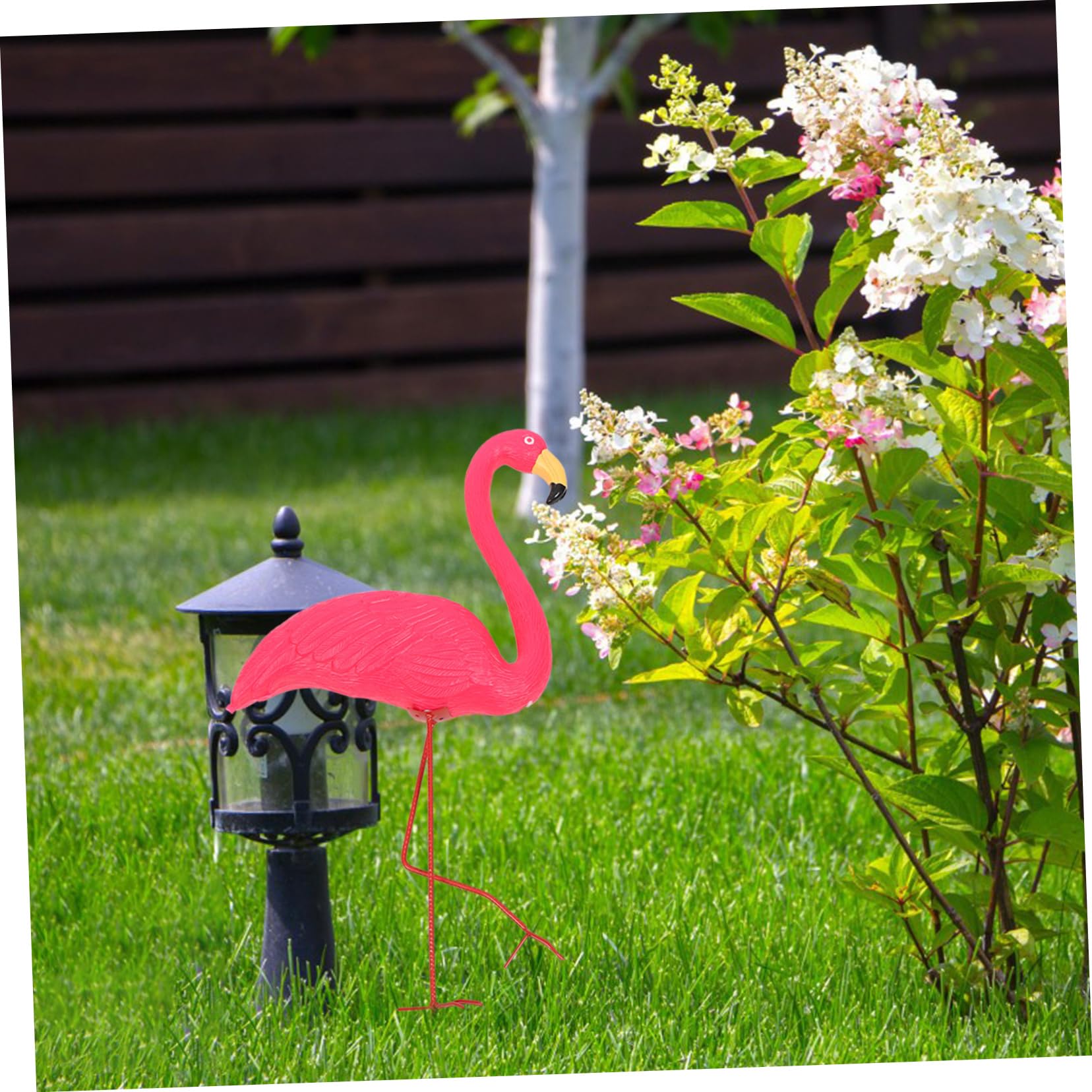 VICASKY Solar Powered Flamingo LED Lawn Lights Decorative Outdoor Garden Lamp for Unique Landscape Design Easy Install for Garden Balcony Lawn Large