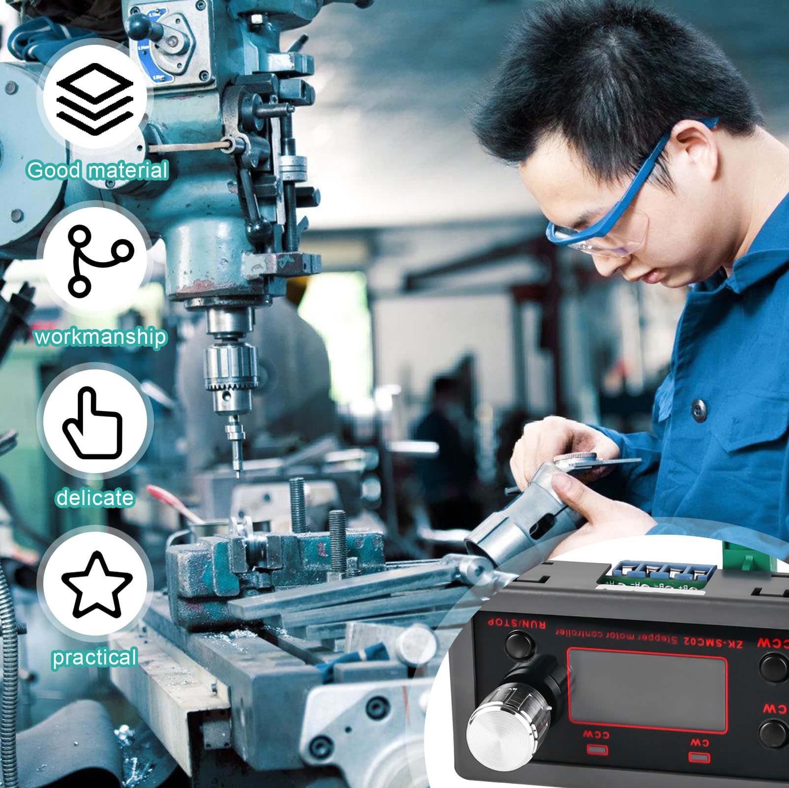 Schrittmotor-Controller 10-30V - Einachsige Steuerung Für Nema17/23 Motoren Mit 4A