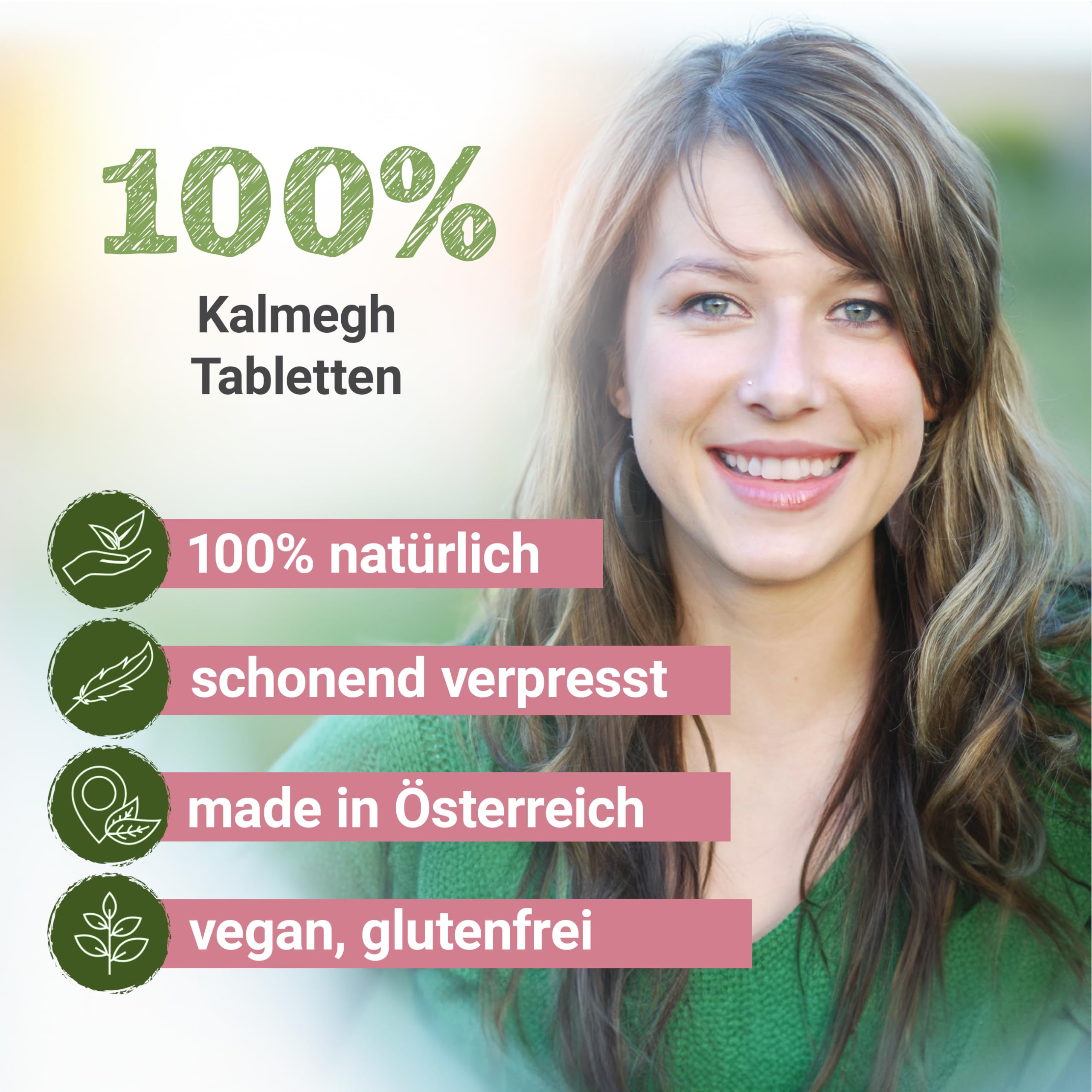Kalmegh Tabletten, 300 mg Wirkstoff, Tabletten, Premium Qualität, Hergestellt in Österreich, Tabletten statt Kapseln, Vegan