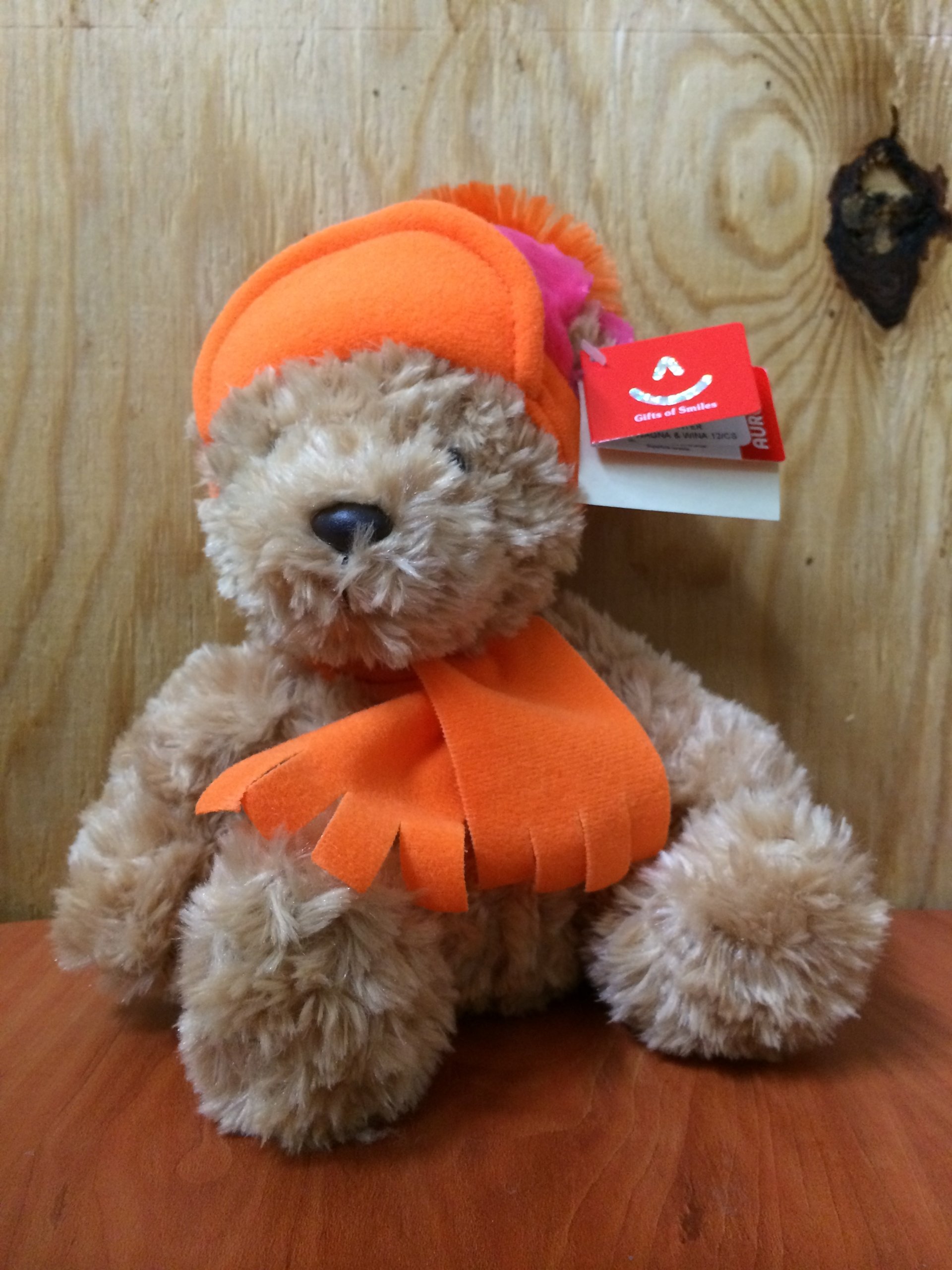 AURORA Winter Wagna and Wina - Orange/Pink HAT