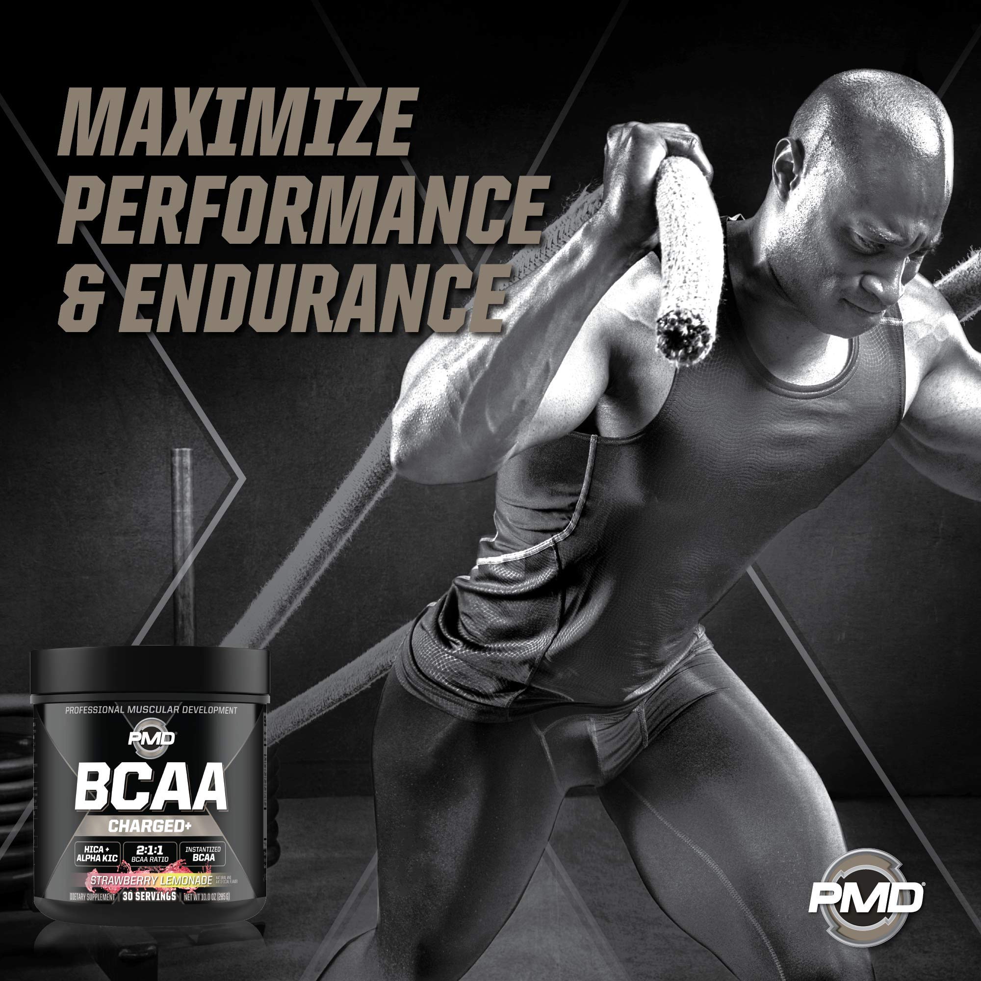 PMD Sports BCAA Charged Strawberry Lemonade Flavor - 30 Servings — Amazon image 3