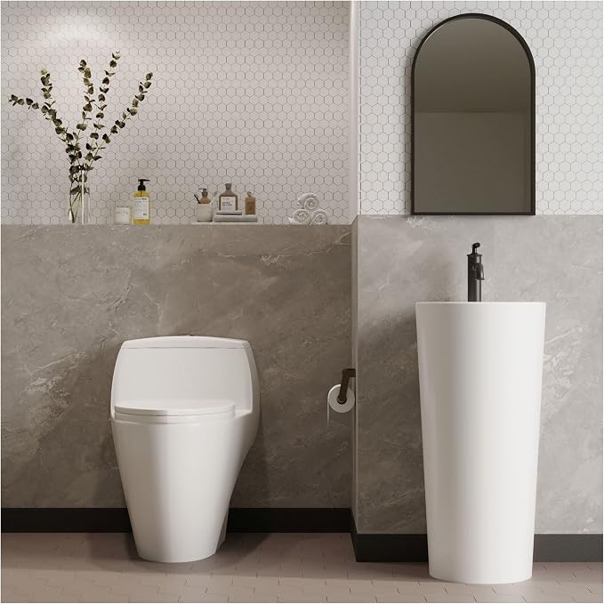 Inodoro monoblock elongado Swiss Madison Well Made Forever SM-1T203, doble descarga 1,1/1,6 galones por descarga miniatura 8