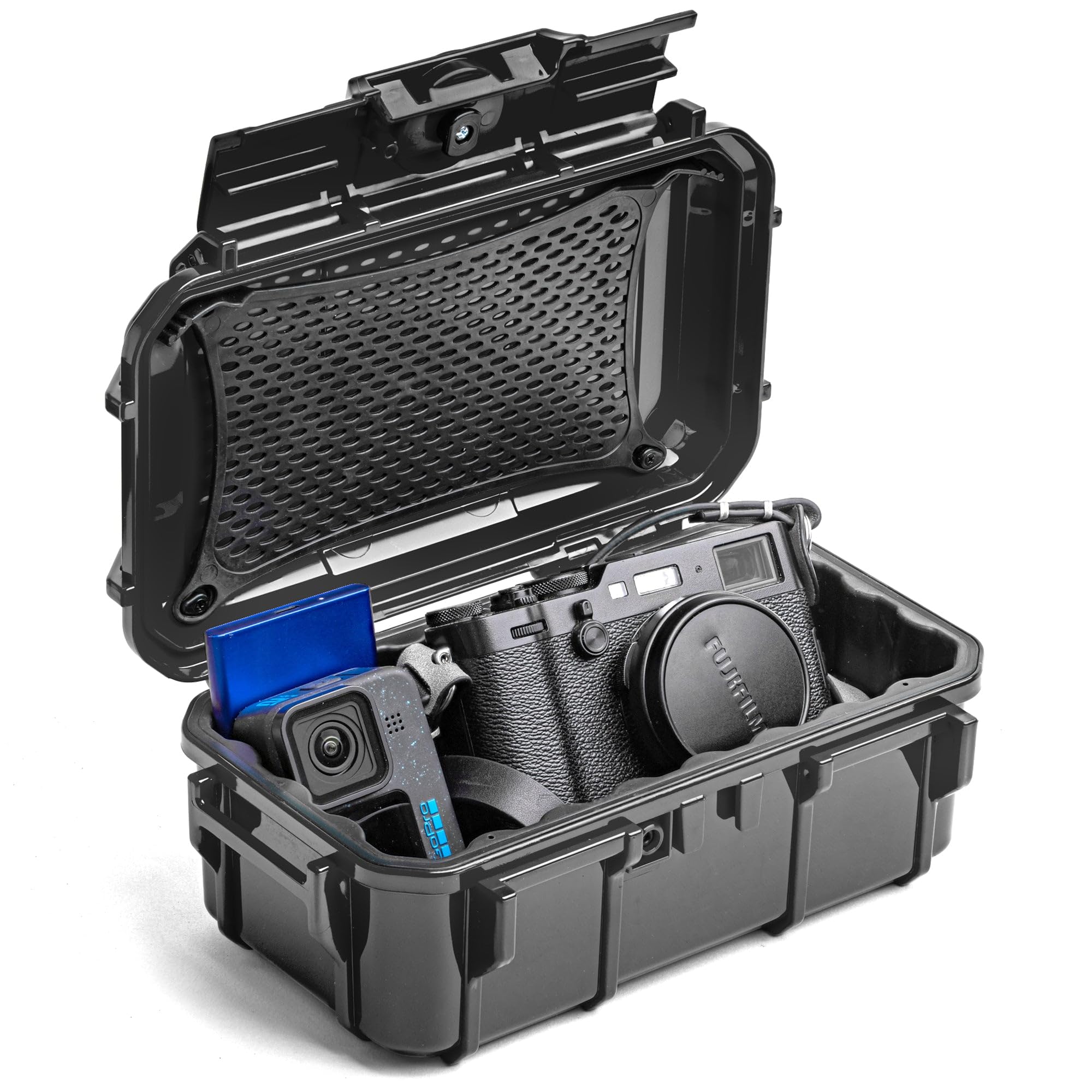 Evergreen ToughBox Tech - Organizador para cámara, Cables, Discos Duros, Compatible con GoPro, etc.