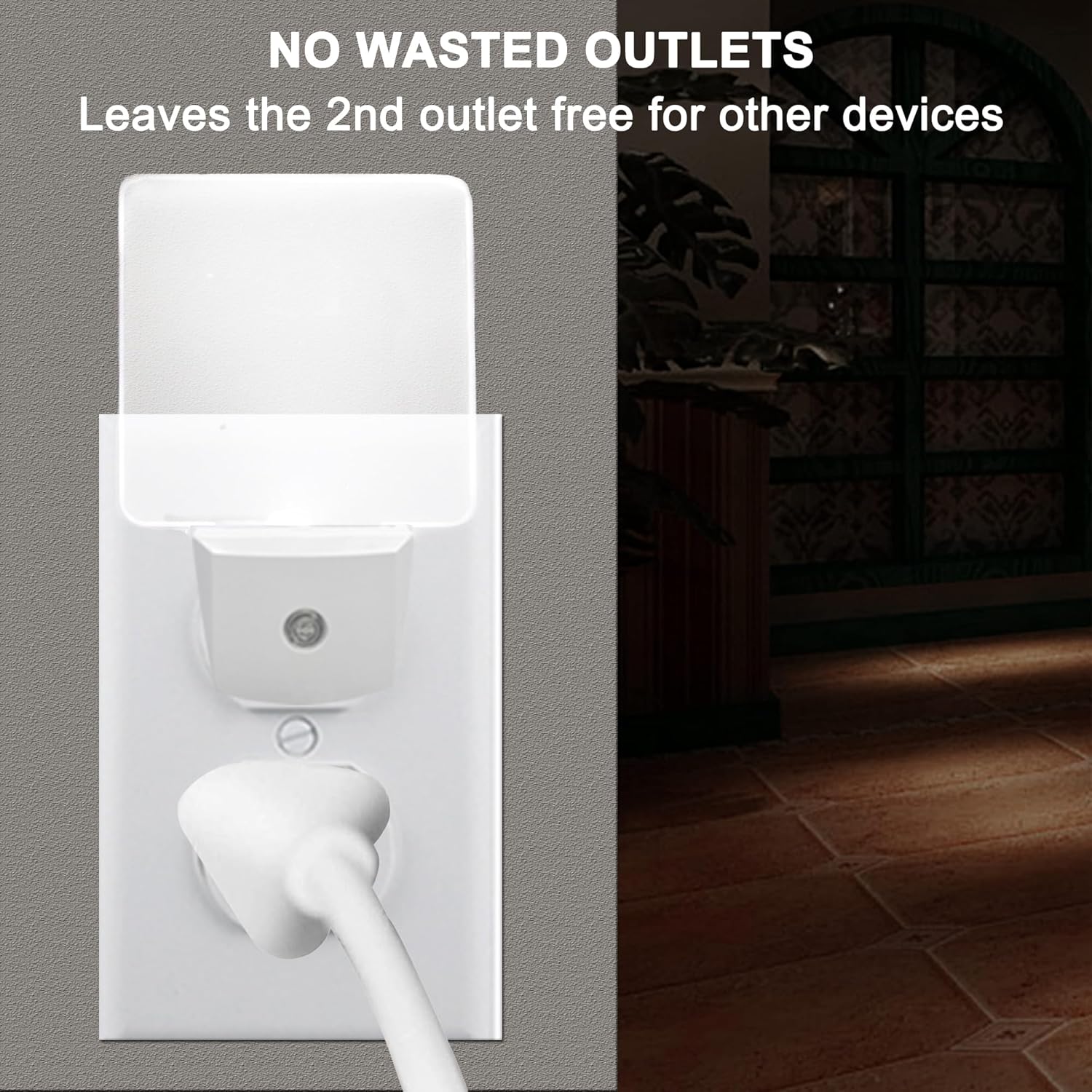 LED Night Lights Plug into Wall - 2 Pack Daylight Night Light with Dusk to Dawn Sensor Plug in Auto On/Off NightLights 5000k Bright Light Sensor Nightlight for Hallway Kitchen Bathroom Bedroom