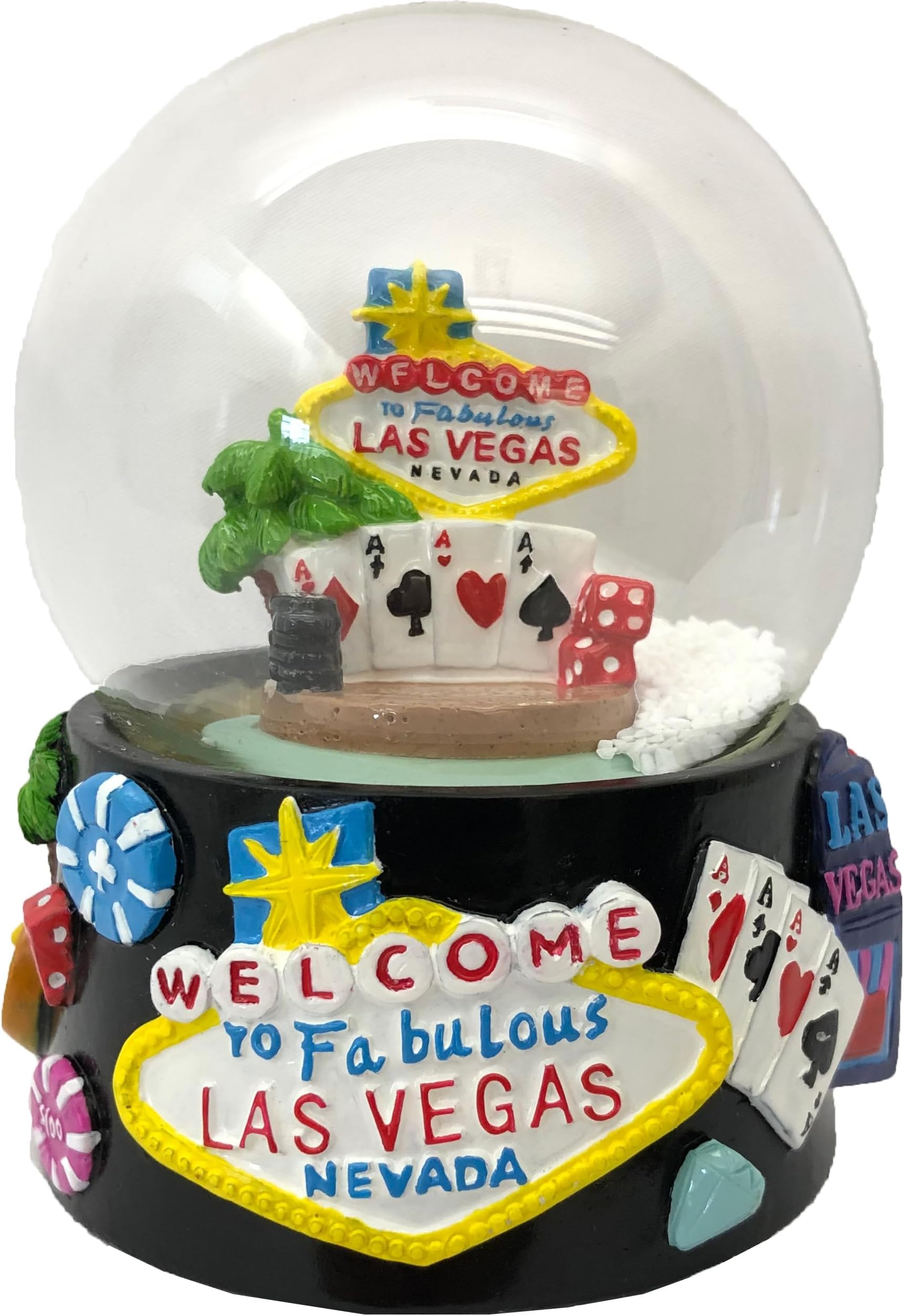 City/State Souvenir Snow Globes - Water Globes, 65mm (Las Vegas Casino)