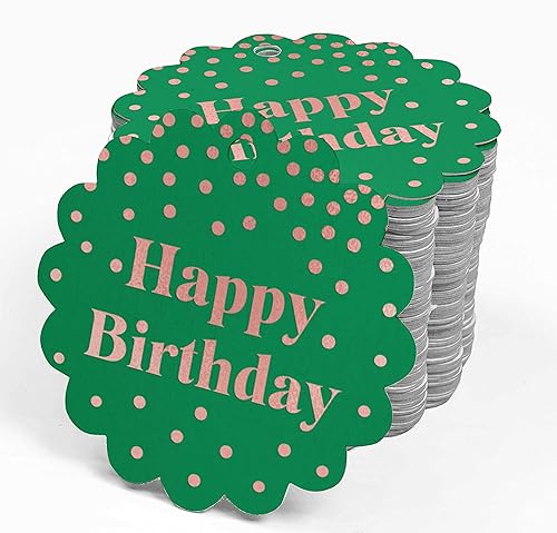 Miniatura 161 de Etiquetas colgantes para botellas de feliz cumpleaños, paquete de 100 unidades Blanco,Aqua Blue,Negro,Azul,Azul turquesa oscuro,Rosa