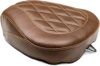 Mustang Motorcycle Seats 76723 Wide Tripper Passenger Seat for Harley-Davidson Electra Glide Standard, Road Glide, Road King & Street Glide 2008-'21, Diamond, Distressed Brown, Width: 11.5"